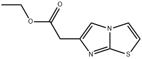 2-{咪唑并[2,1-B][1,3]噻唑-6-基}乙酸乙酯 结构式