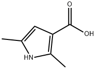 2,5-二甲基-1H-吡咯-3-羧酸 结构式