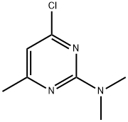 (4-氯-6-甲基嘧啶-2-基)二甲基胺 结构式