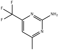 2-氨基-4-三氟甲基-6-甲基嘧啶 结构式