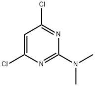 4,6-二氯-N,N-二甲基-2-嘧啶胺 结构式