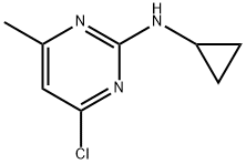 4-氯-N-环丙基-6-甲基-2-嘧啶胺 结构式