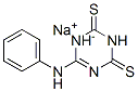 6-(苯氨基)-1,3,5-三嗪-2,4(1H,3H)-二硫酮-钠盐 结构式