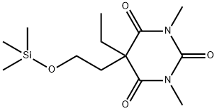 5-Ethyl-1,3-dimethyl-5-[2-(trimethylsiloxy)ethyl]-2,4,6(1H,3H,5H)-pyrimidinetrione 结构式