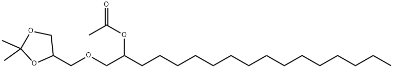 1-[(2,2-Dimethyl-1,3-dioxolan-4-yl)methoxy]-2-heptadecanol acetate 结构式