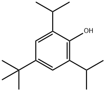 4-叔丁基-2,6-二异丙基苯酚 结构式