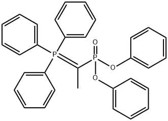 [1-(Triphenylphosphoranylidene)ethyl]phosphonic acid diphenyl ester 结构式