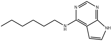 N-己基-1H-吡咯并[2,3-D]嘧啶-4-胺 结构式
