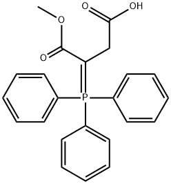 4-Methoxy-4-oxo-3-(triphenylphosphoranylidene)-butanoic acid 结构式