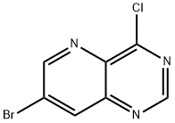 7-溴-4-氯吡咯并[3,2-D]嘧啶 结构式