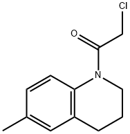 2-氯-1-(6-甲基-1,2,3,4-四氢喹啉-1-基)乙-1-酮 结构式