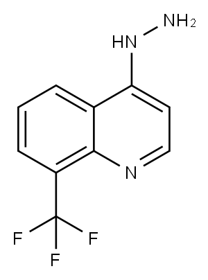 4-肼基-8-(三氟甲基)喹啉 结构式