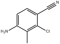 4-氨基-2-氯-3-甲基苯腈 结构式