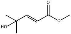 (E)-4-羟基-4-甲基戊-2-烯-1-酸甲酯 结构式