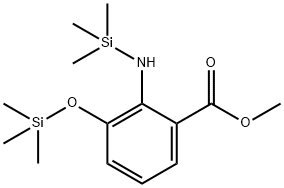 2-[(Trimethylsilyl)amino]-3-(trimethylsiloxy)benzoic acid methyl ester 结构式