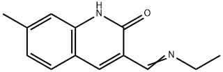 2(1H)-Quinolinone,3-[(ethylimino)methyl]-7-methyl-(9CI) 结构式
