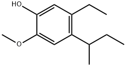 Phenol, 5-ethyl-2-methoxy-4-(1-methylpropyl)- (9CI) 结构式