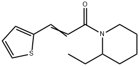 Piperidine, 2-ethyl-1-[1-oxo-3-(2-thienyl)-2-propenyl]- (9CI) 结构式