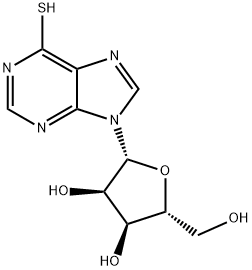 6-疏基嘌呤核苷 结构式