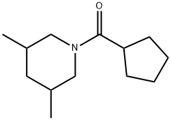 Piperidine, 1-(cyclopentylcarbonyl)-3,5-dimethyl- (9CI) 结构式