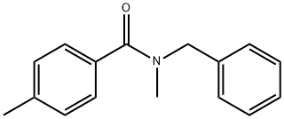 N-苄基-N-甲基-4-甲基苯甲酰胺 结构式