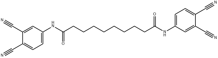 N,N'-bis(3,4-dicyanophenyl)sebacamide 结构式