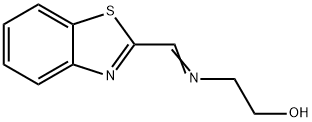 Ethanol, 2-[(2-benzothiazolylmethylene)amino]- (9CI) 结构式