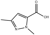 1,3-二甲基-1H-吡唑-5-甲酸 结构式