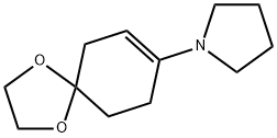 Pyrrolidine, 1-(1,4-dioxaspiro[4.5]dec-7-en-8-yl)- 结构式