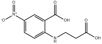 2-[(2-HYDROXYCARBONYLETHYL)-AMINO]-5-NITROBENZOIC ACID 结构式