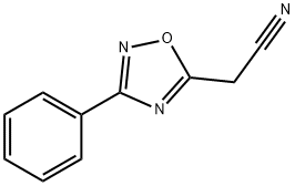 2-(3-苯基-1,2,4-噁二唑-5-基)乙腈 结构式