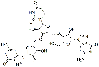 GUANYLYL-(3'→5')-URIDYLYL-(3'→5')-GUANOSINE 结构式