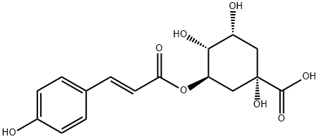 3-O-对香豆酰基奎宁酸 结构式