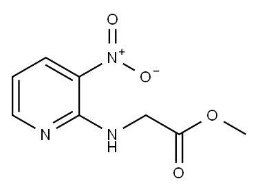 2-[(3-硝基吡啶-2-基)氨基]乙酸甲酯 结构式
