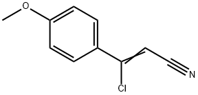 3-氯-3-(4-甲氧基苯基)丙烯腈 结构式