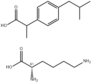 布洛芬赖氨酸盐 结构式