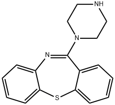 11-(1-哌嗪基)二苯并[B,F][1,4]硫氮杂卓 结构式