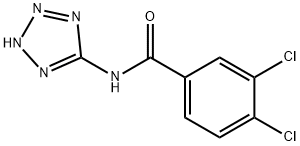 Benzamide, 3,4-dichloro-N-1H-tetrazol-5-yl- (9CI) 结构式