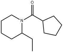 Piperidine, 1-(cyclopentylcarbonyl)-2-ethyl- (9CI) 结构式