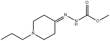 Hydrazinecarboxylic acid, (1-propyl-4-piperidinylidene)-, methyl ester (9CI) 结构式