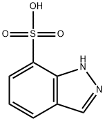 1H-吲唑-7-磺酸 结构式