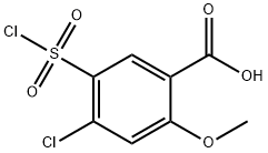 4-Chloro-5-(chlorosulfonyl)-2-Methoxybenzoic acid 结构式