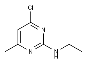 4-氯-N-乙基-6-甲基-2-嘧啶胺 结构式