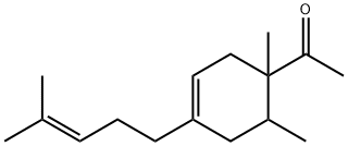 1-[1,6-dimethyl-4-(4-methylpent-3-enyl)-3-cyclohexen-1-yl]ethan-1-one 结构式