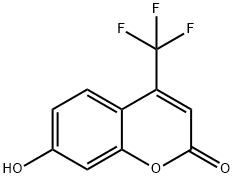 7-羟基-4-三氟甲基香豆素 结构式