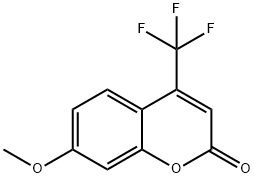 7-甲氧基-4-(三氟甲基)香豆素 结构式