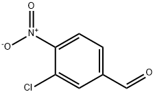 3-氯-4-硝基苯甲醛 结构式