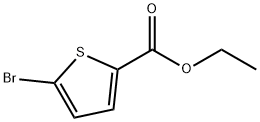 5-溴噻吩-2-甲酸乙酯 结构式