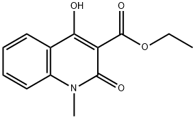 4-羟基-1-甲基-2-氧代-1,2-二氢喹啉-3-羧酸乙酯 结构式