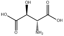 (2R,3S)-2-amino-3-hydroxy-succinic acid 结构式